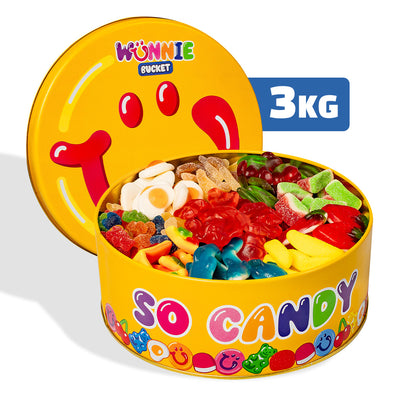 Wunnie Bucket, lata de caramelos de goma para componer con tus sabores preferidos - 3 kg (Wunnie Days) 