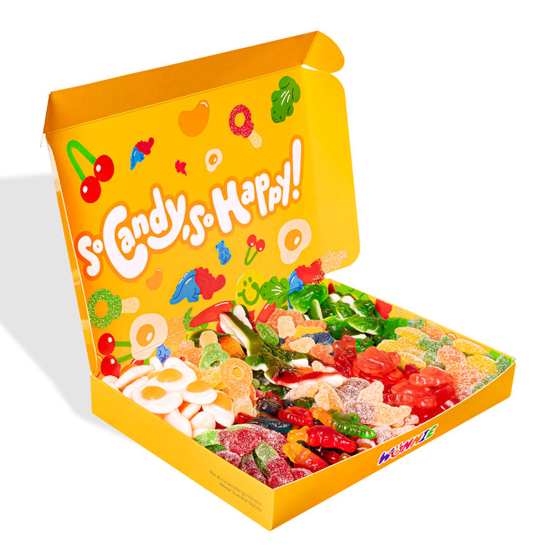 Wunnie box "Smile", caja de caramelos de goma para componer con tus sabores favoritos - 1 kg 