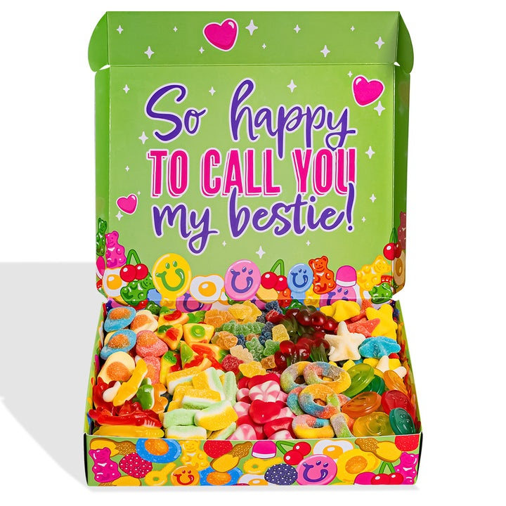 Wunnie box "Mejores Amigos para Siempre", la Candy box para componer con las gomitas favoritas de tu mejor amiga - 1 kg 