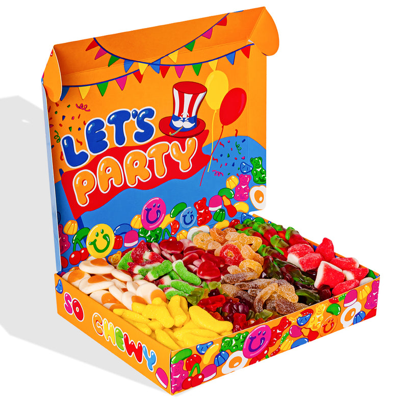 Caja Wunnie Happy Birthday, la caja de dulces para personalizar con las chuches favoritas del cumpleañero.