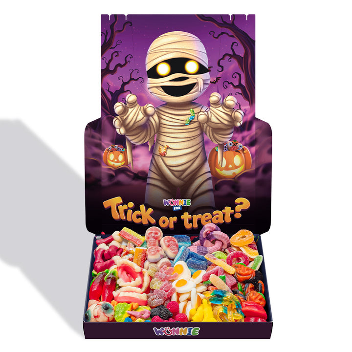 Wunnie box Especial "Happy Halloween" Morgana, caja de caramelos de goma para componer con tus sabores favoritos 