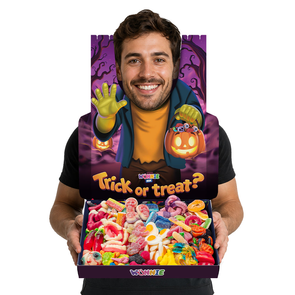 Wunnie box Especial "Happy Halloween" Morgana, caja de caramelos de goma para componer con tus sabores favoritos 