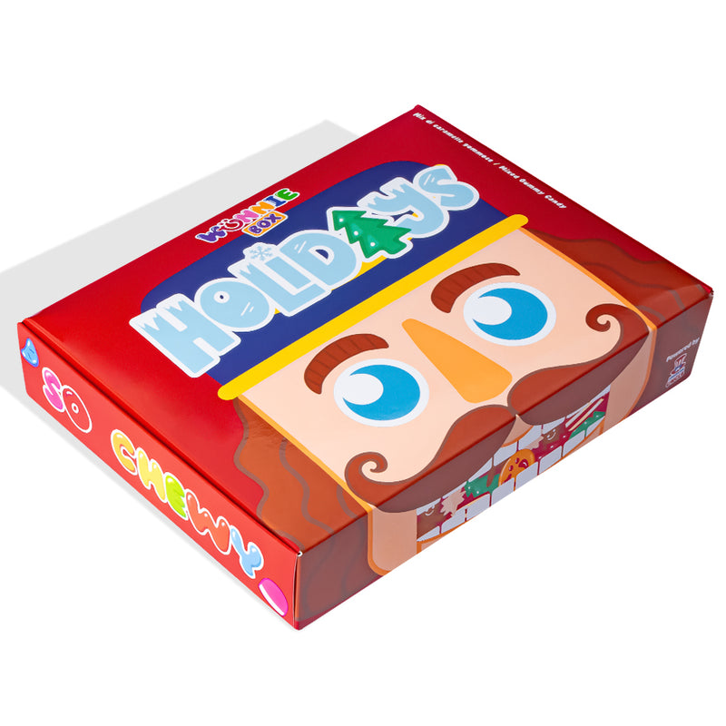 3x Wunnie box “Happy Holidays”, 3 cajas de caramelos de goma para componer con tus sabores favoritos