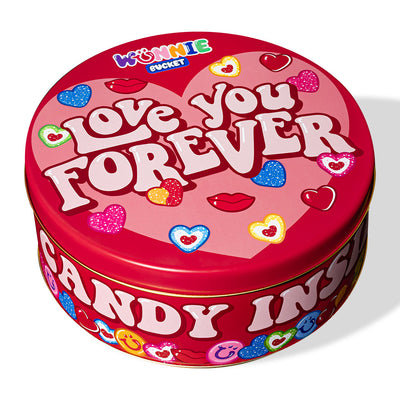 Wunnie Bucket “Love You Forever”, lata de caramelos gomosos de 3 kg para componer con los sabores preferidos de tu pareja 