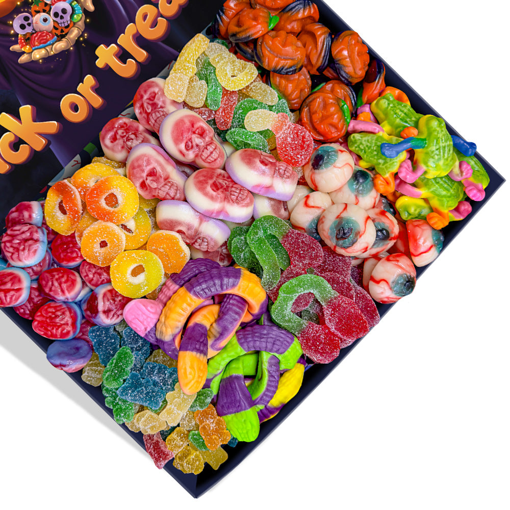 Wunnie Box "Feliz Halloween", caja de caramelos de goma para componer con tus sabores favoritos 