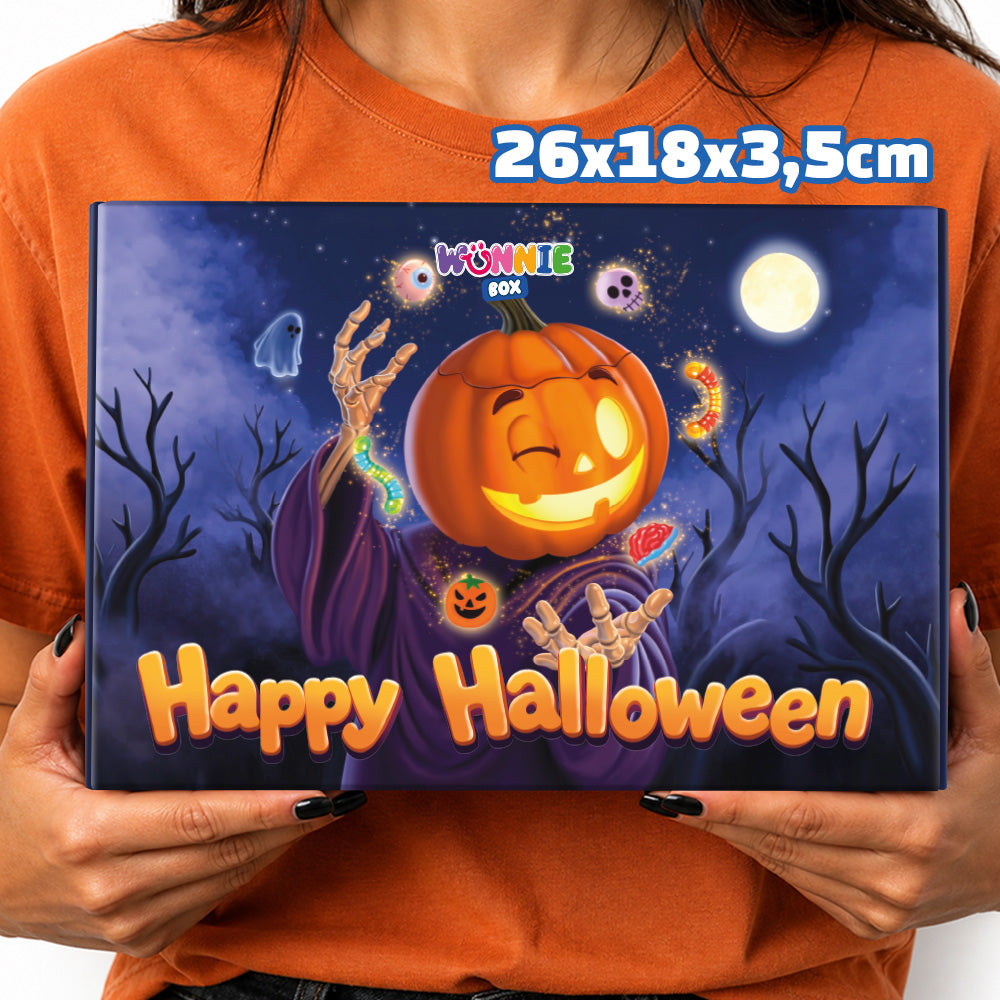 Wunnie Box "Feliz Halloween", caja de caramelos de goma para componer con tus sabores favoritos 