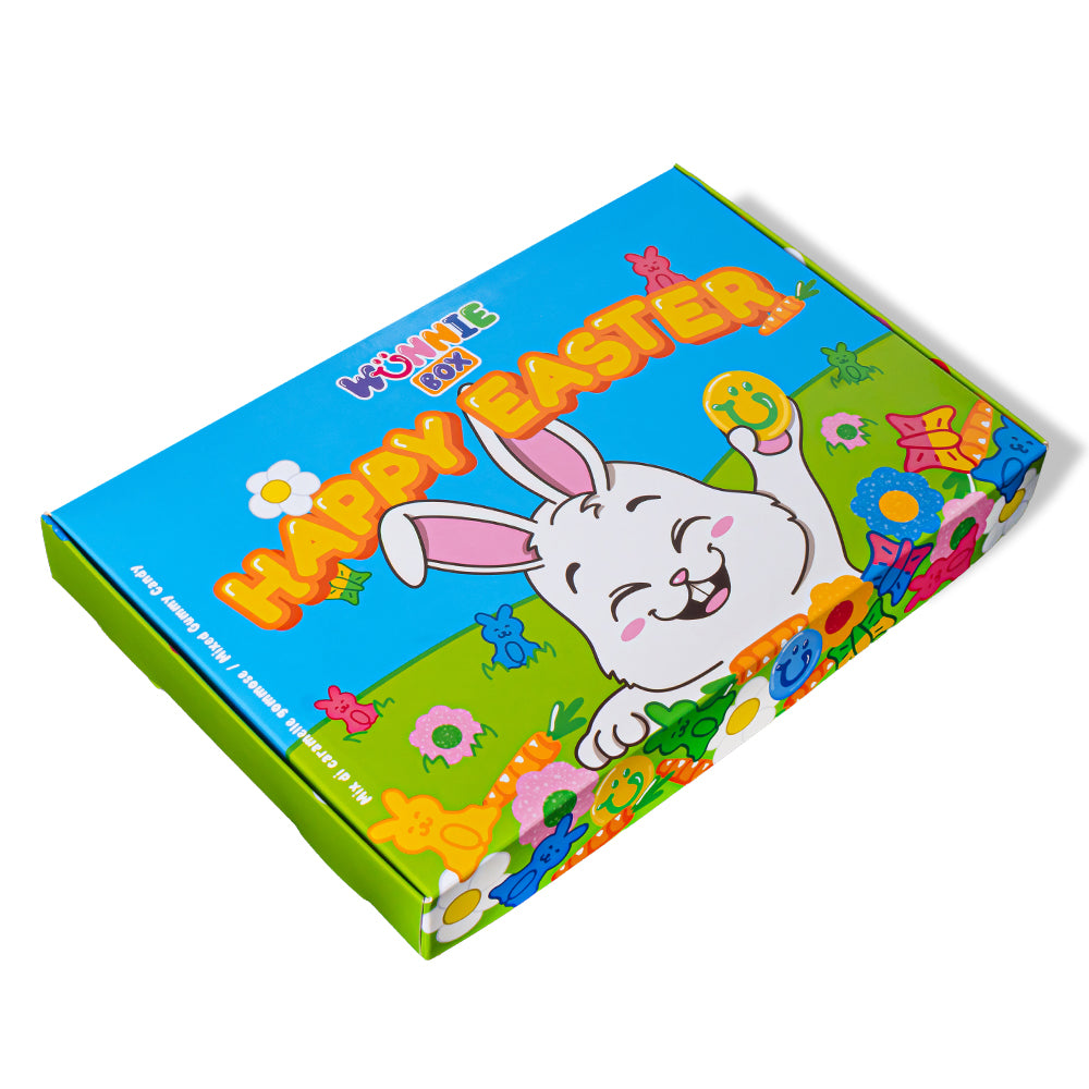 wunnie box easter chiusa con Happy Easter e coniglio