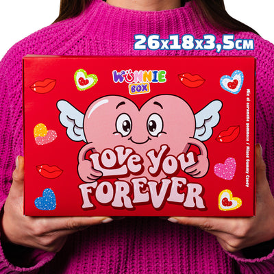 Wunnie box “Love You Forever”, la Candy box para componer con las gominolas favoritas de tu pareja - 1 kg 