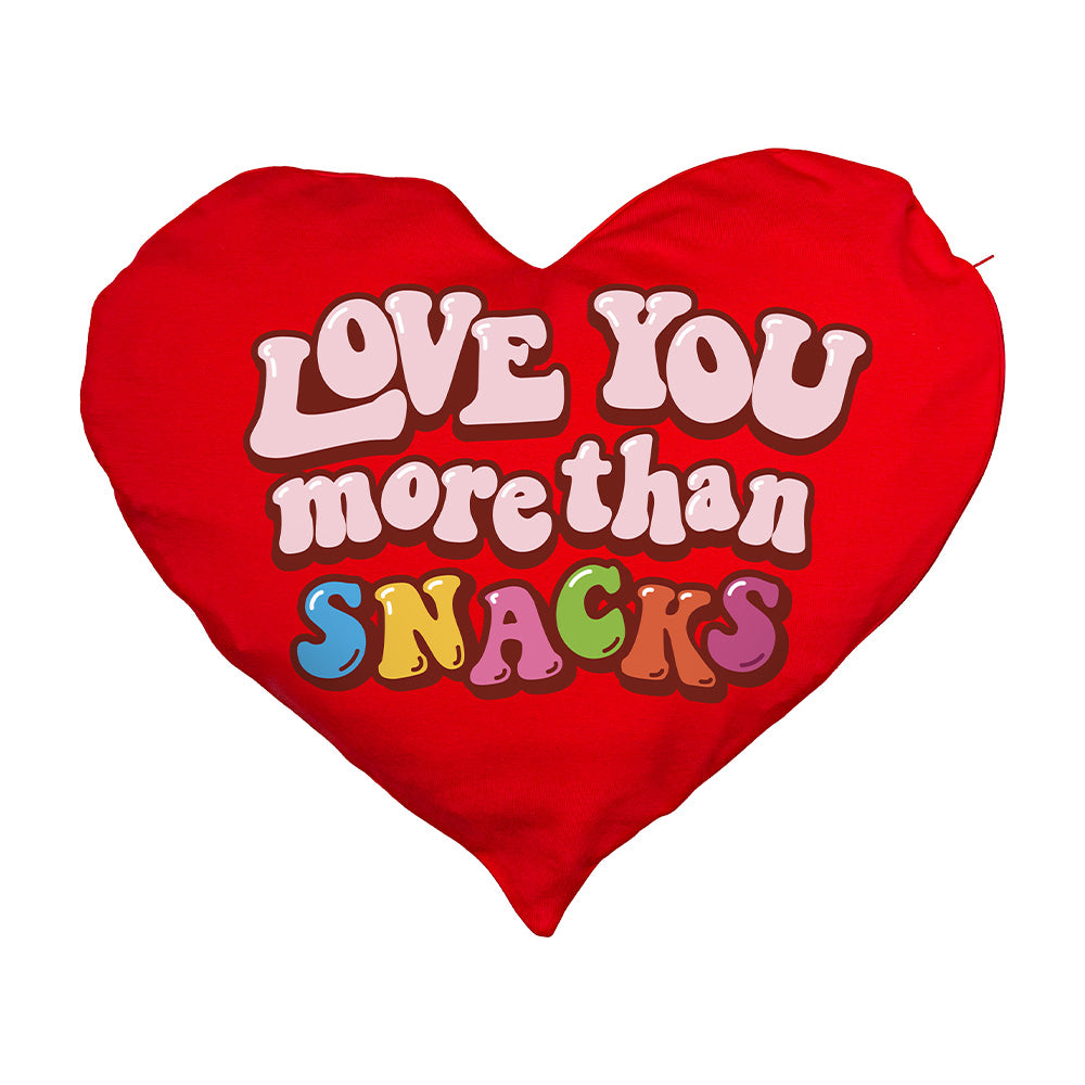 Corazón XXL de San Valentín, cojín en forma de corazón con 80 snack dulces y salados sorpresa 