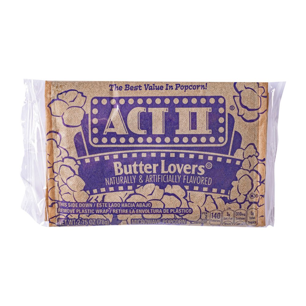 Confezione da 78g di popcorn al burro Act II