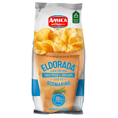 Confezione da 130g di patatine al rosmarino Amica Chips Eldorada Rosmarino