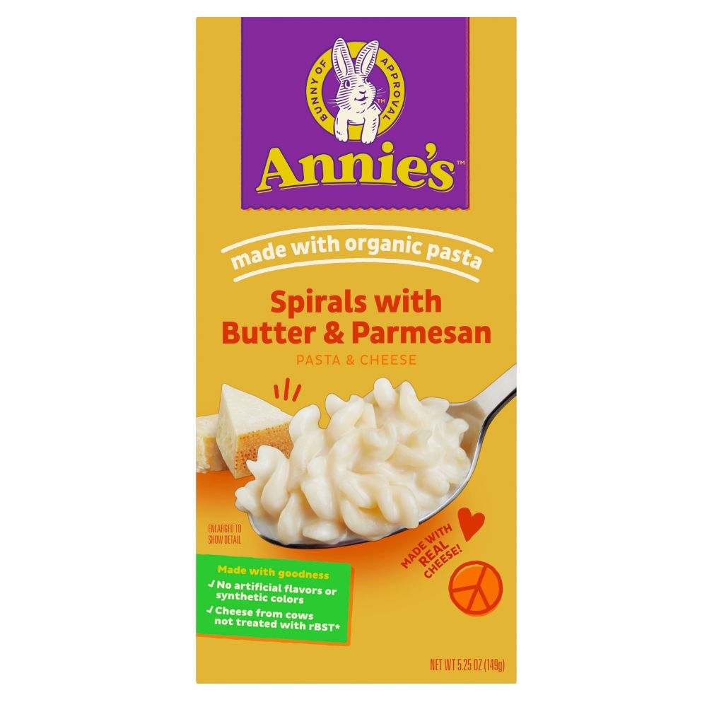 Confezione da 148g di fusilli al burro e parmigiano Annie's Spirals with Butter & Parmesan