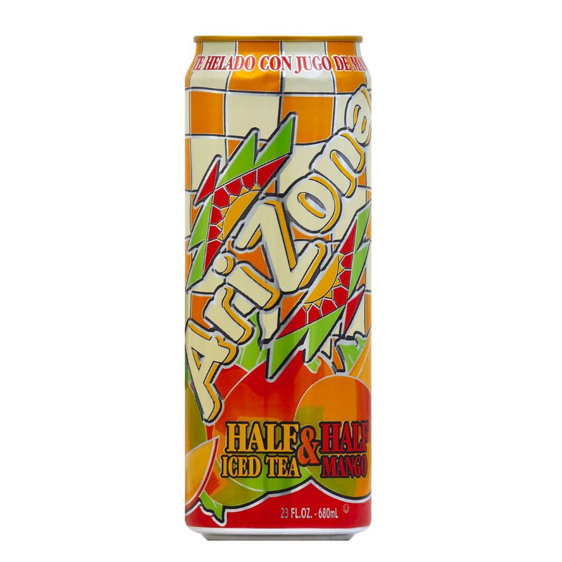 Confezione da 680ml di tè al mango Arizona Half&Half Iced Tea Mango