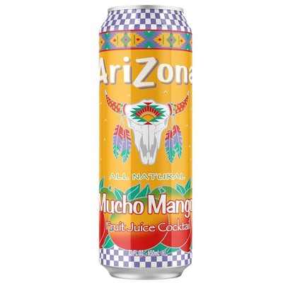 Confezione da 650ml di bevanda al mango Arizona Mucho Mango