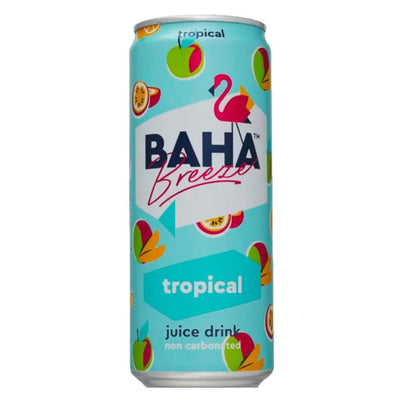 Confezione da 330ml di bevanda ai frutti tropicali Baha Breeze Tropical