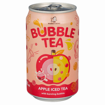 Confezione da 320ml di tè alla mela con palline scoppiettanti Bubble tea
