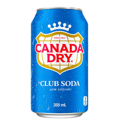 Confezione da 355ml di bevanda gassata Canada Dry Club Soda