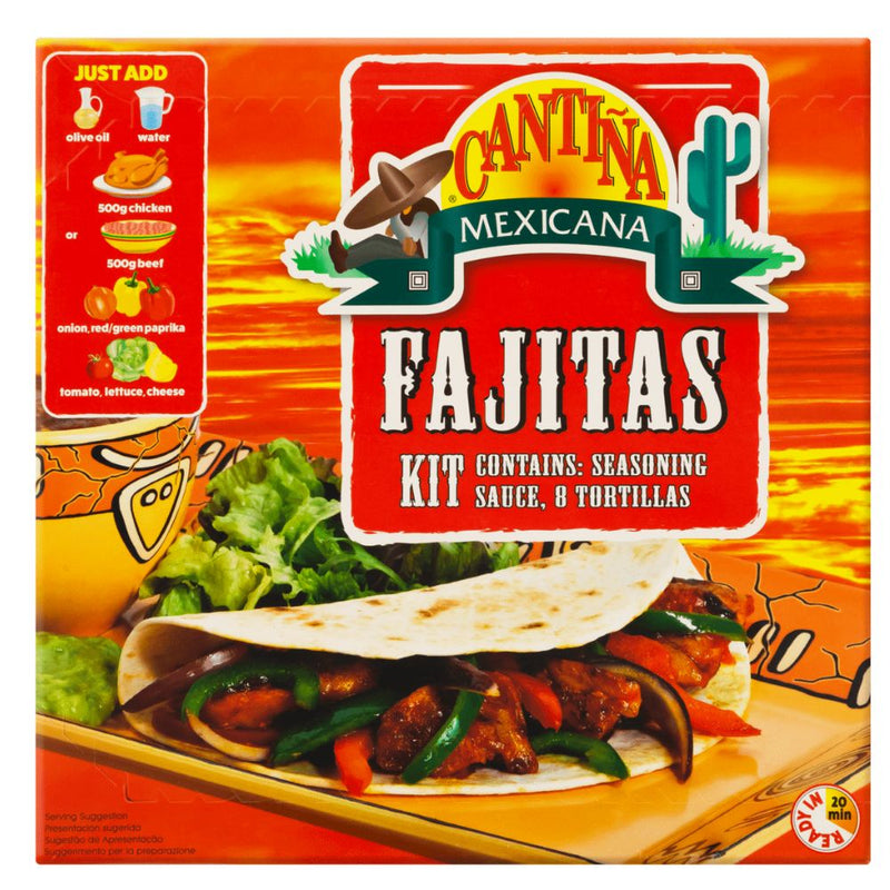 Confezione da 425g di kit per fajitas Cantina Mexicana Fajitas