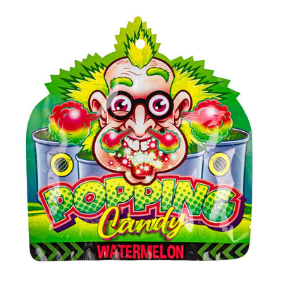Confezione da 15g di caramelle scoppiettanti al gusto anguria Dr Sour Popping Candy Watermelon