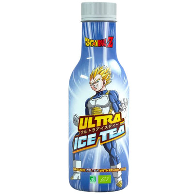 Confezione da 500ml di iced tea alla pesca Dragon Ball Z vegeta