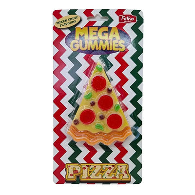 Confezione da 120g di caramella gommosa alla frutta Mega Gummies Pizza Slice