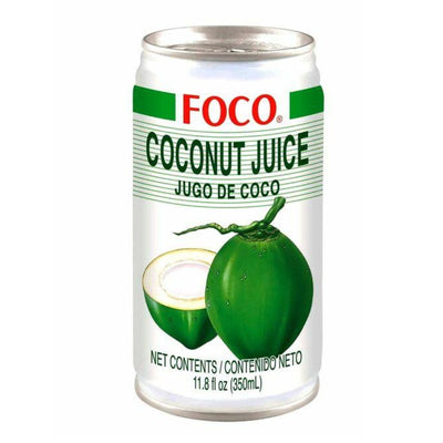 Confezione da 350ml di bevanda al cocco Foco Coconut Juice
