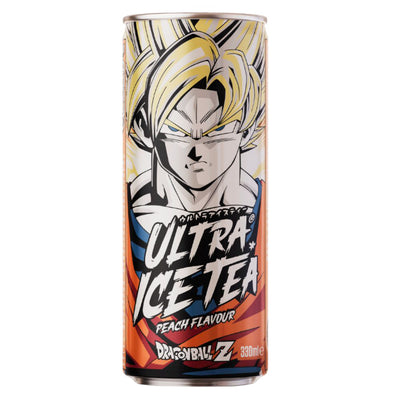 Confezione da 330ml di tè alla pesca Dragon Ball Goku