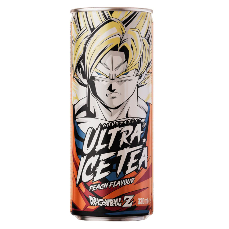 Confezione da 330ml di tè alla pesca Dragon Ball Goku