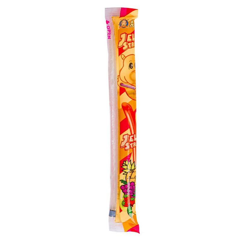 Confezione da 20g di gelatina alla frutta Jelly Straws Hippo Assorted