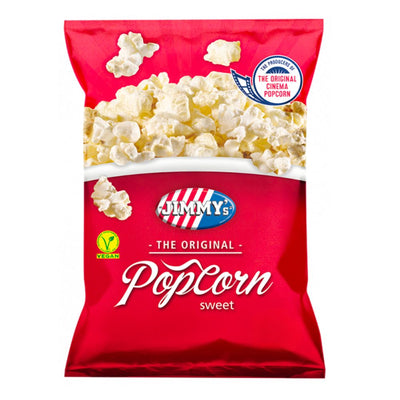 Confezione da 100g d popcorn dolci Jimmy's Popcorn Sweet