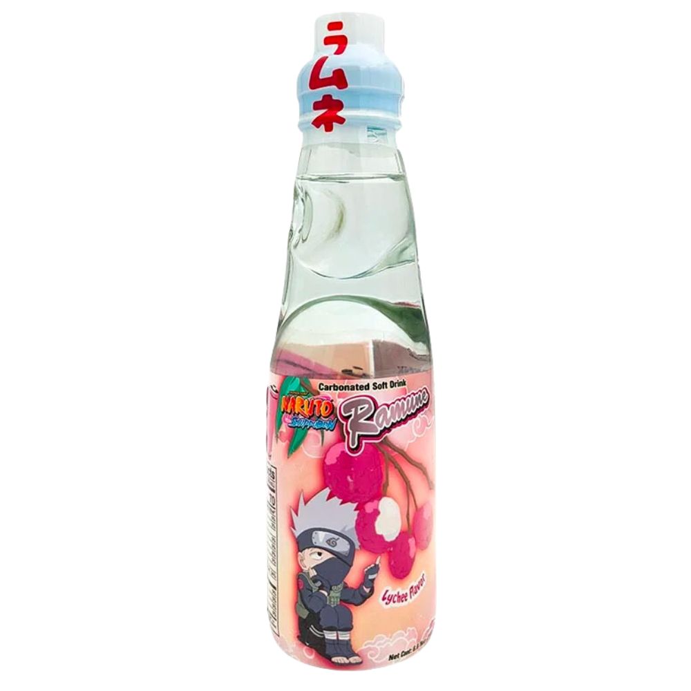Kakashi Ramune Lychee, bebida con sabor a lichi de 200ml 