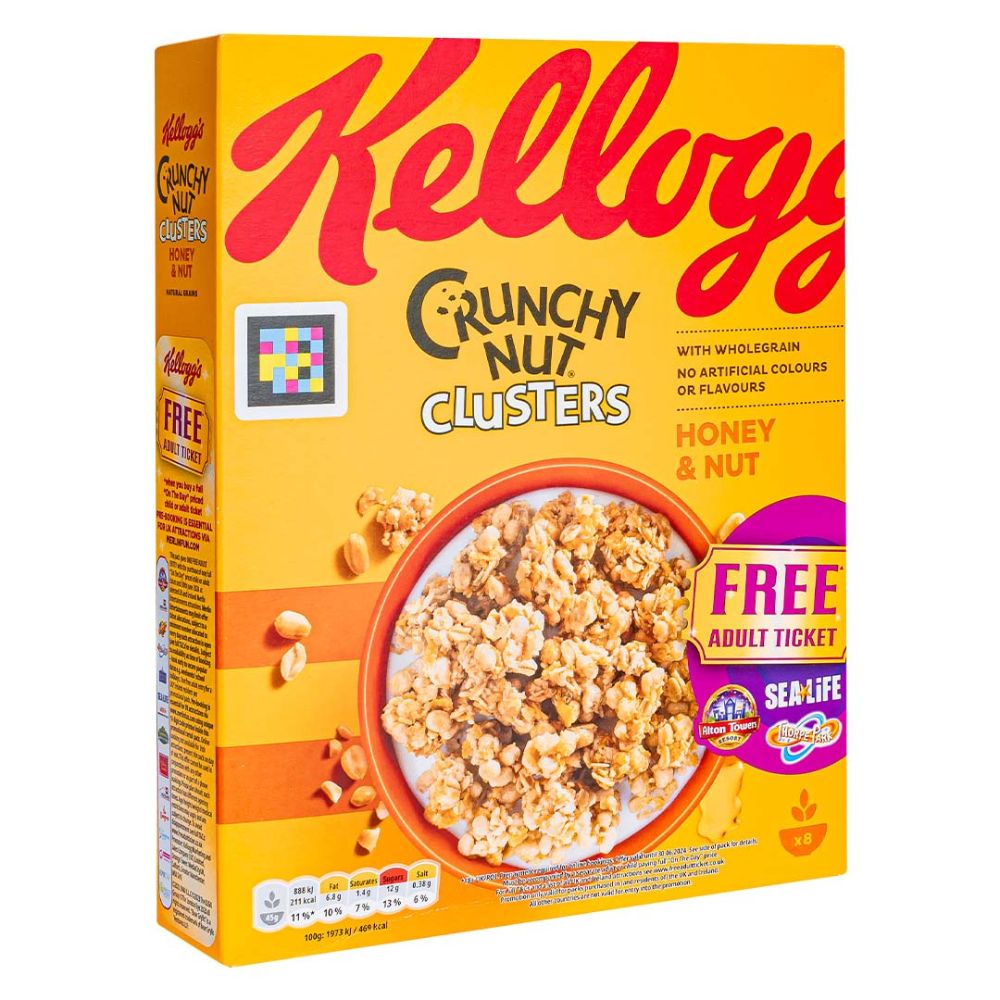 Kellogg's Crunchy Nut Honey & Nut - cereali con miele e noci da 450 g –  American Uncle
