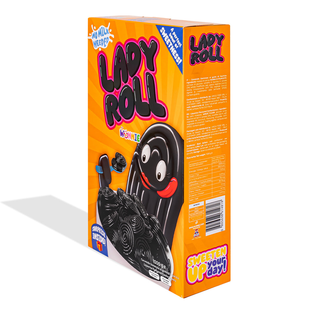 Wunnie Lady Roll, caja de regaliz de 1kg 