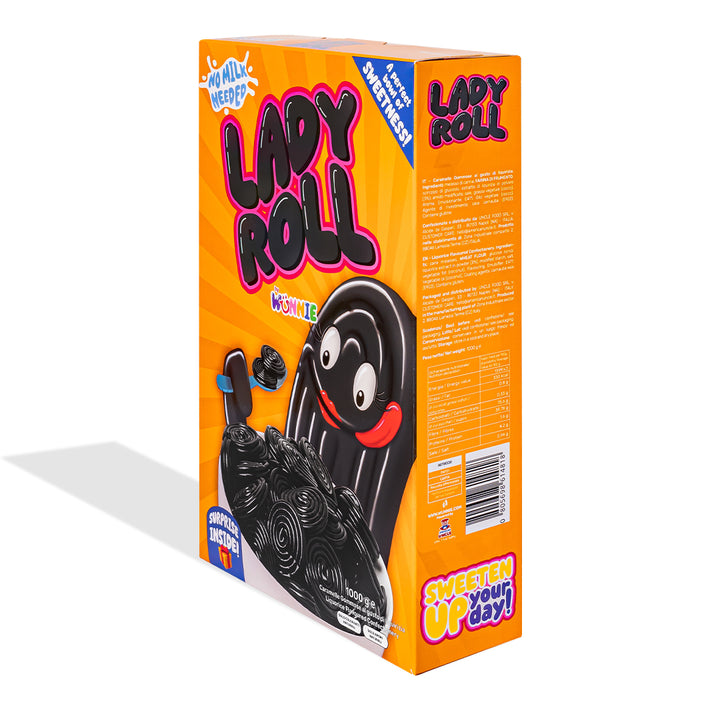 Wunnie Lady Roll, caja de regaliz de 1kg 