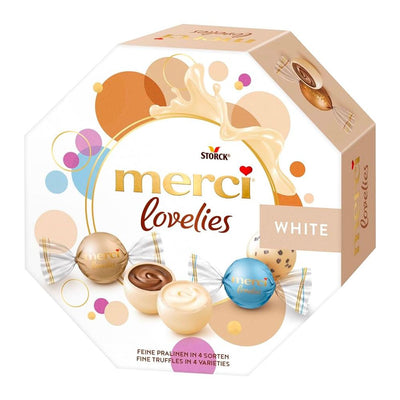 Confezione da 185g di cioccolatini misti Merci Lovelies White