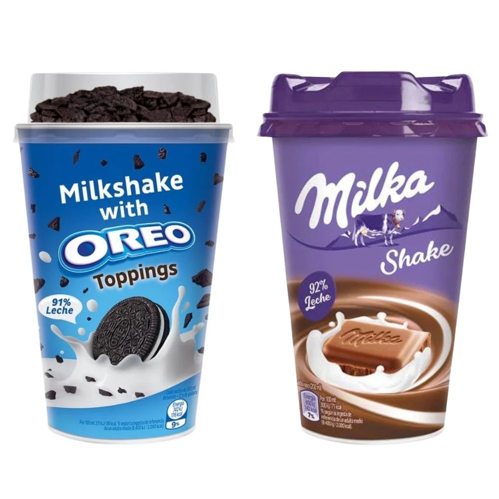 Milka Batido de leche 200ml + Oreo Batido de leche 200ml 