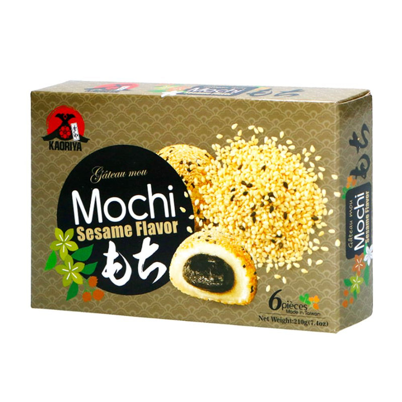 Confezione da 210g di mochi al sesamo Kaoriya Mochi Sesame Flavour