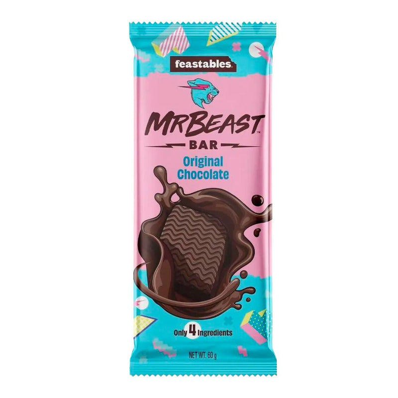 Confezione da 60g di barretta al cioccolato di Mr Beast Feastables