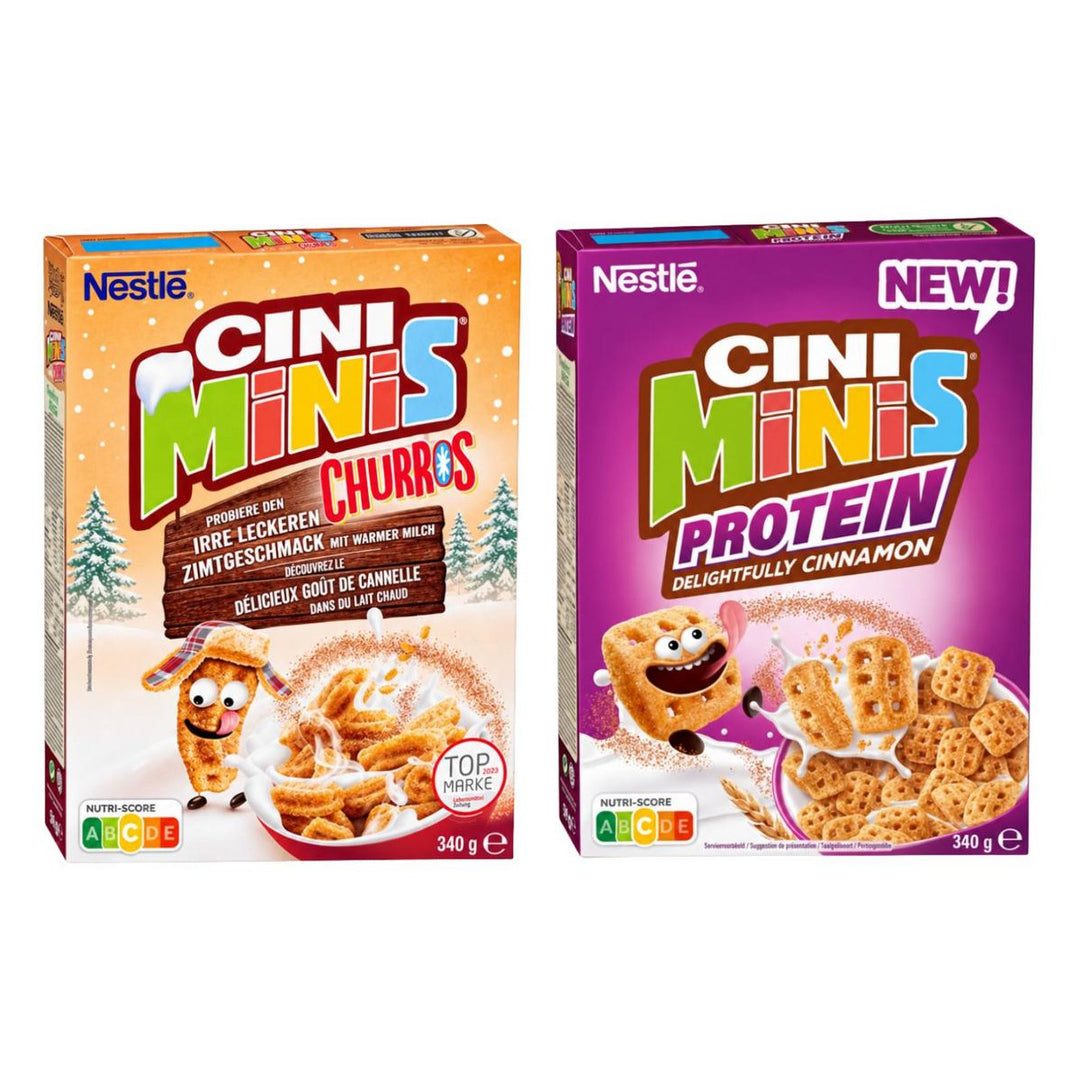 Nestlé Kit, 2 cereales con sabor a churros de canela y canela proteico