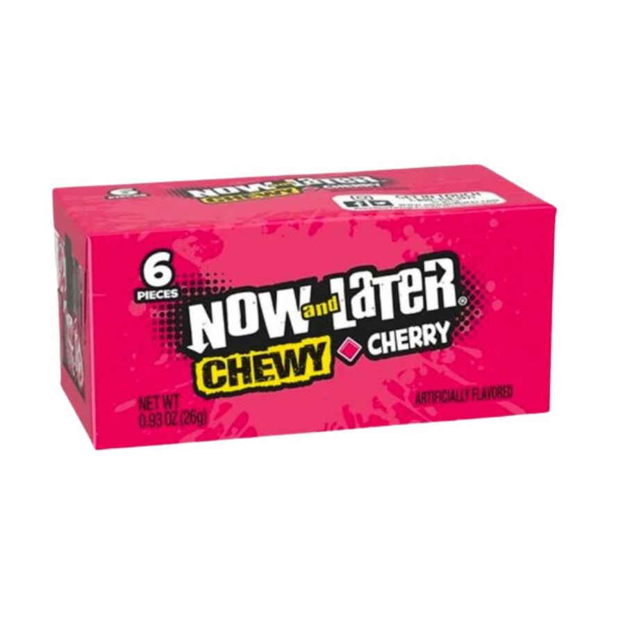 Confezione da 26g di gomme alla ciliegia Now & Later Chewy Cherry