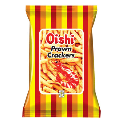 Confezione da 60g di crackers ai gamberi Oishi Prawn