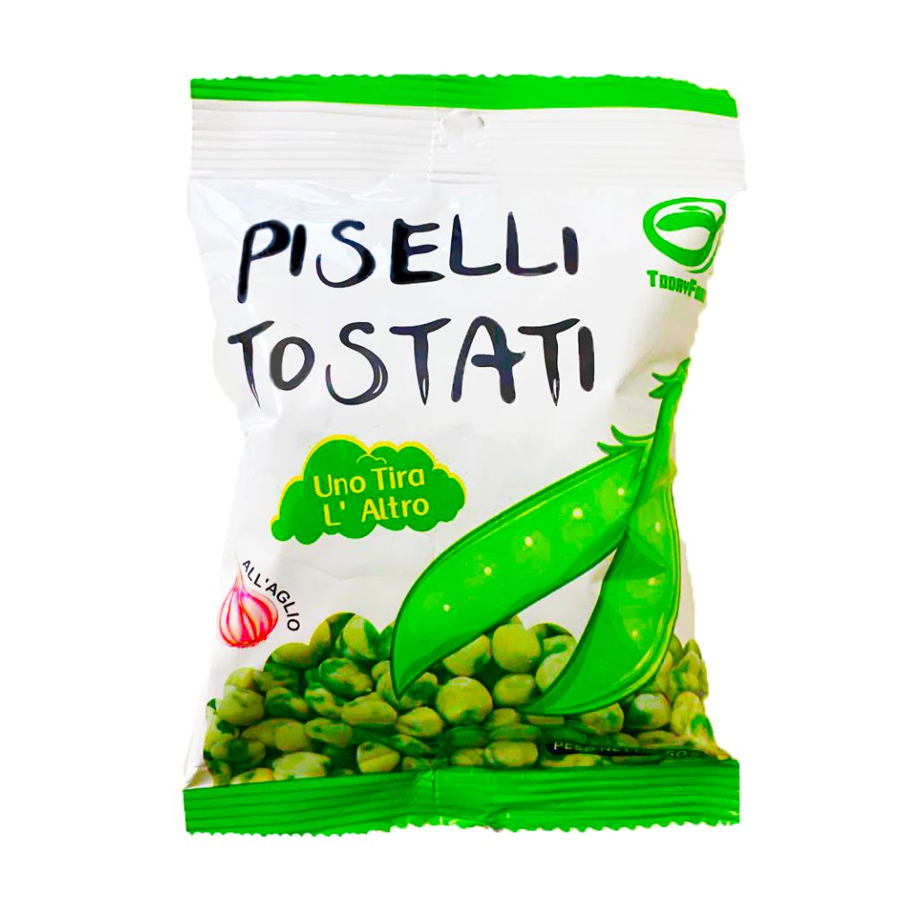 Today Food Toasted Peas Garlic Flavor, guisantes tostados al ajo de 50g 
