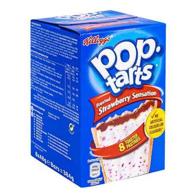 Confezione da 384g di biscotti ripieni al gusto di fragola Pop tarts Strawberry