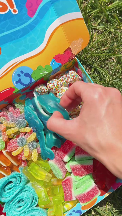 Dettaglio delle caramelle gommose nella Wunnie Box Summer