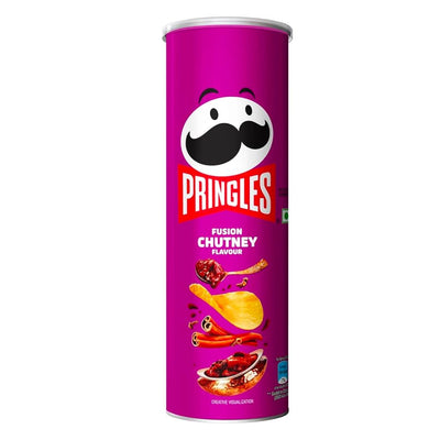Confezione da 102g di patatine al gusto Chutney Pringles