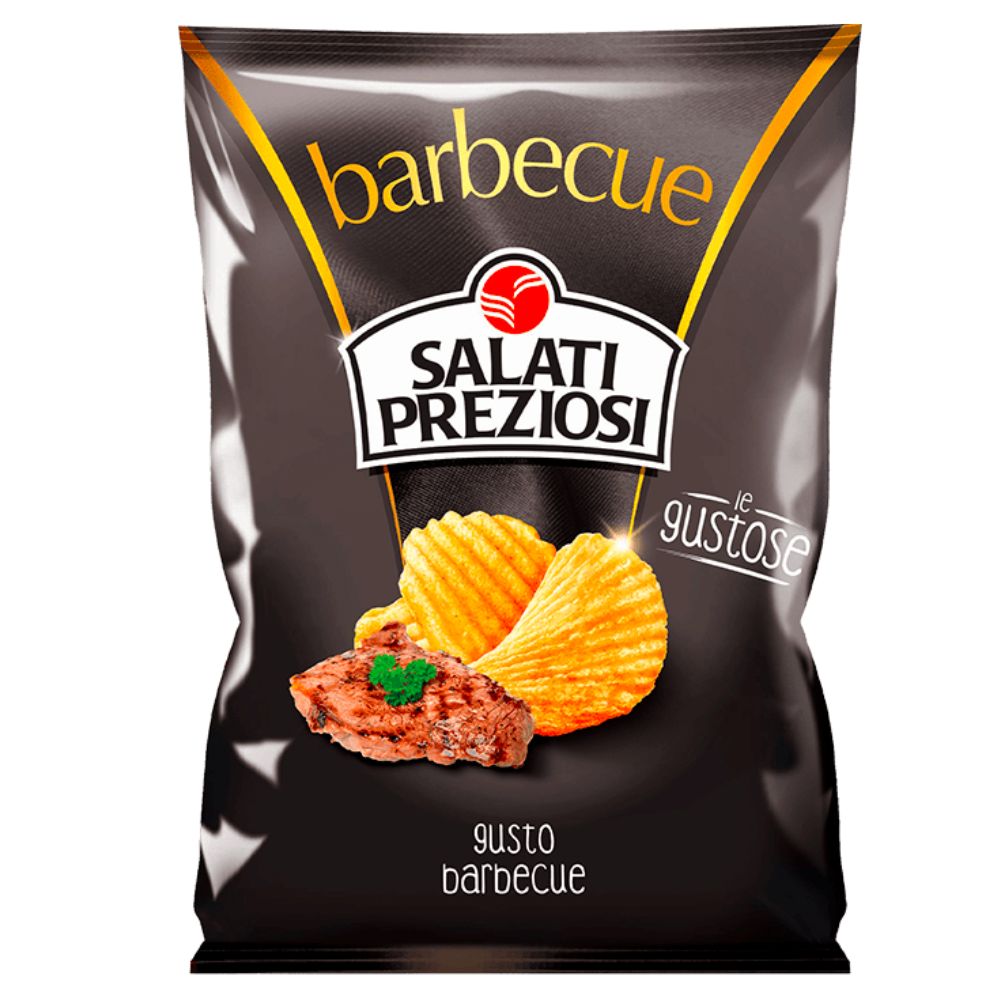Salati Preziosi Barbecue, patatas fritas al barbacoa de 70g 