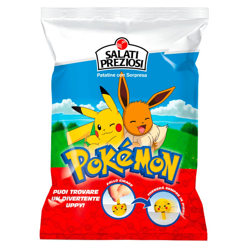 Salati Preziosi Pokemon, patatas fritas con sorpresa de 25g 