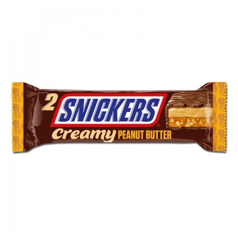 Snickers Creamy Peanut Butter, barra de chocolate con mantequilla de cacahuete de 36,5g