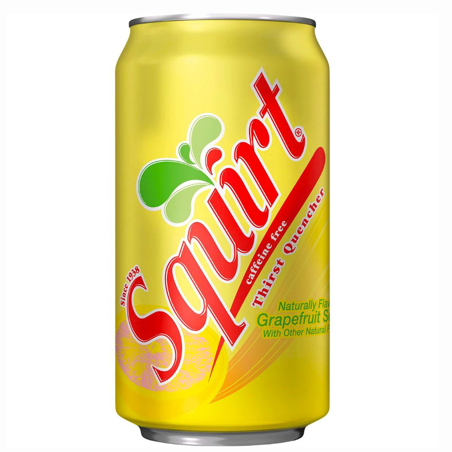 Confezione da 355ml di bevanda frizzante al pompelmo Squirt Grapefruit Soda