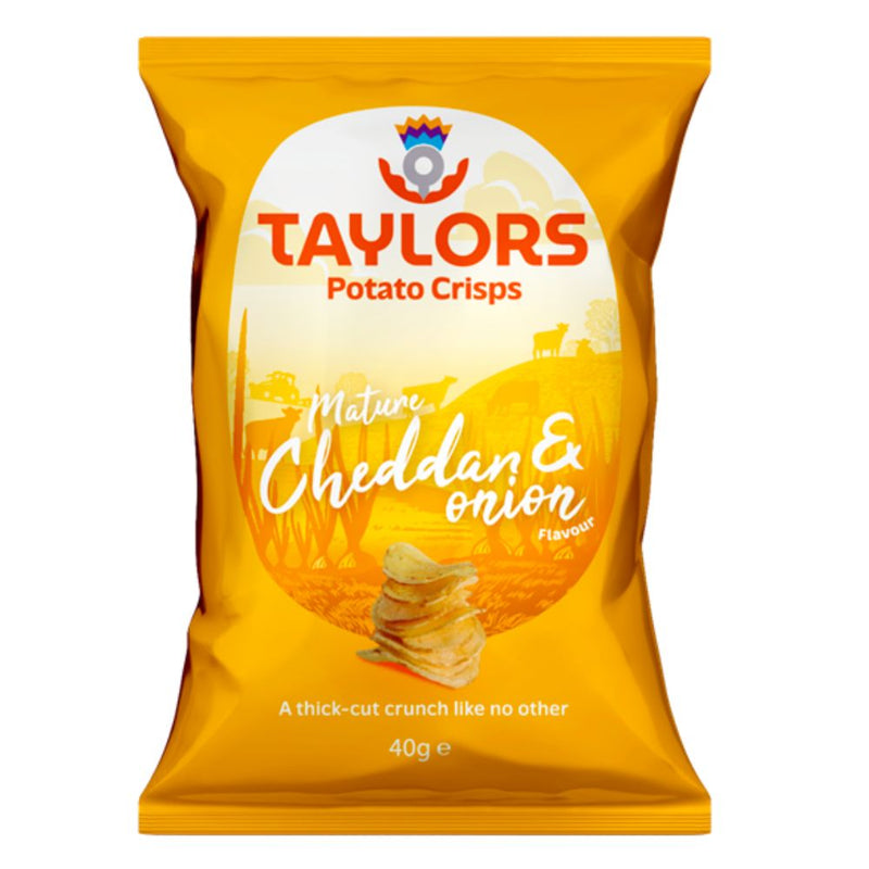 Taylor Potato Crisps Cheddar & Onion - patatas fritas sabor queso y ...